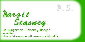 margit stasney business card